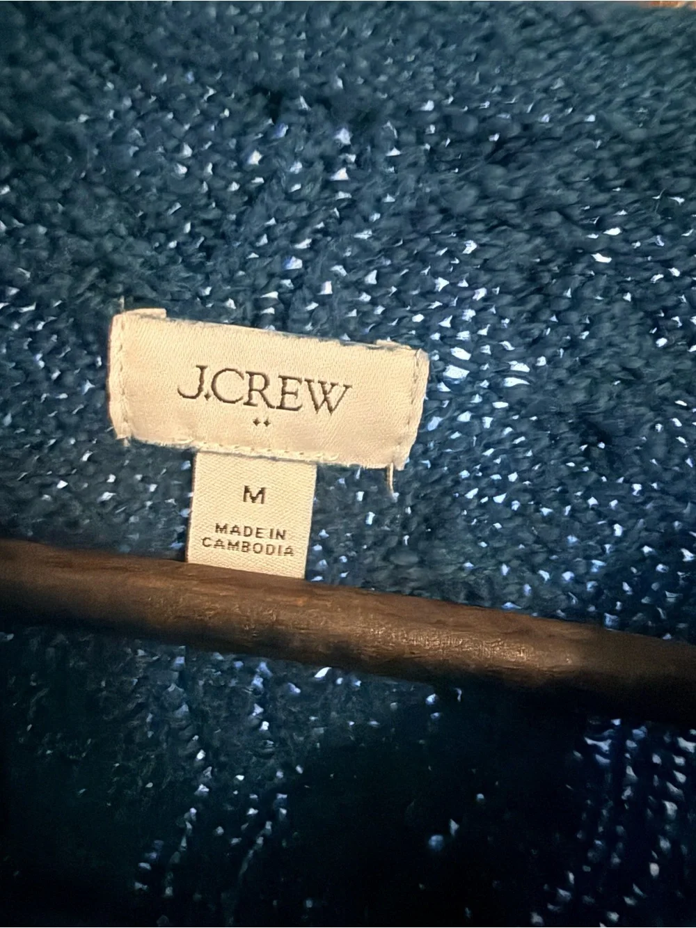 J.Crew Cable Knit Crewneck Sweater - Dark Teal
